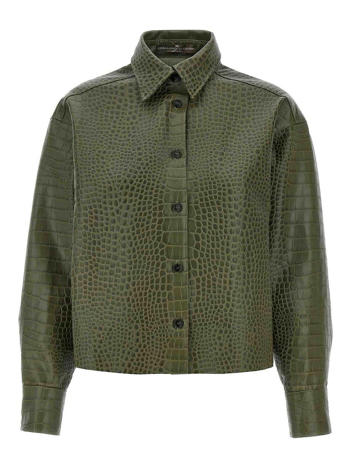 Crocodile Print Shirt D452K700IYR80515 (ERMANNO SCERVINO / シャツ・ブラウス ) | ERMANNO SCERVINO (エルマンノ シェルヴィーノ)