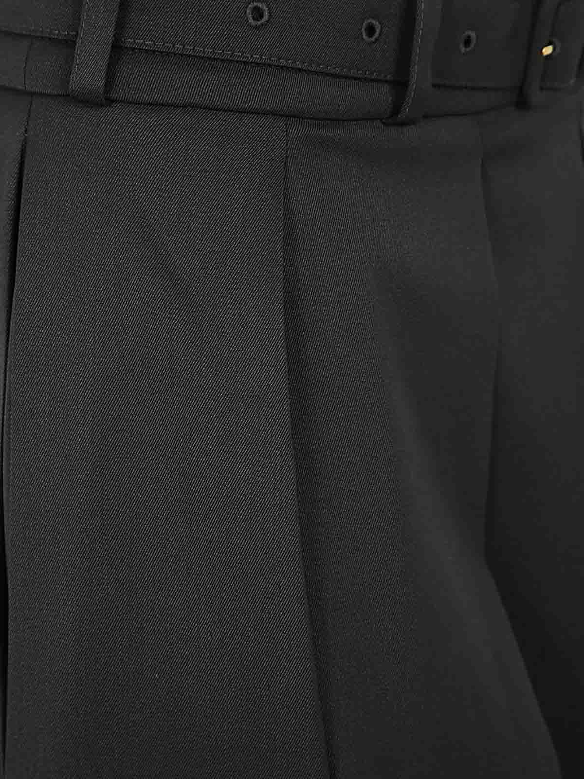 スカート PATOU FW24 SIGNATURE PLEATED MIDI SKIRT (SK0700103 999B) Patou | Pleated midi skirt in technical wool twill