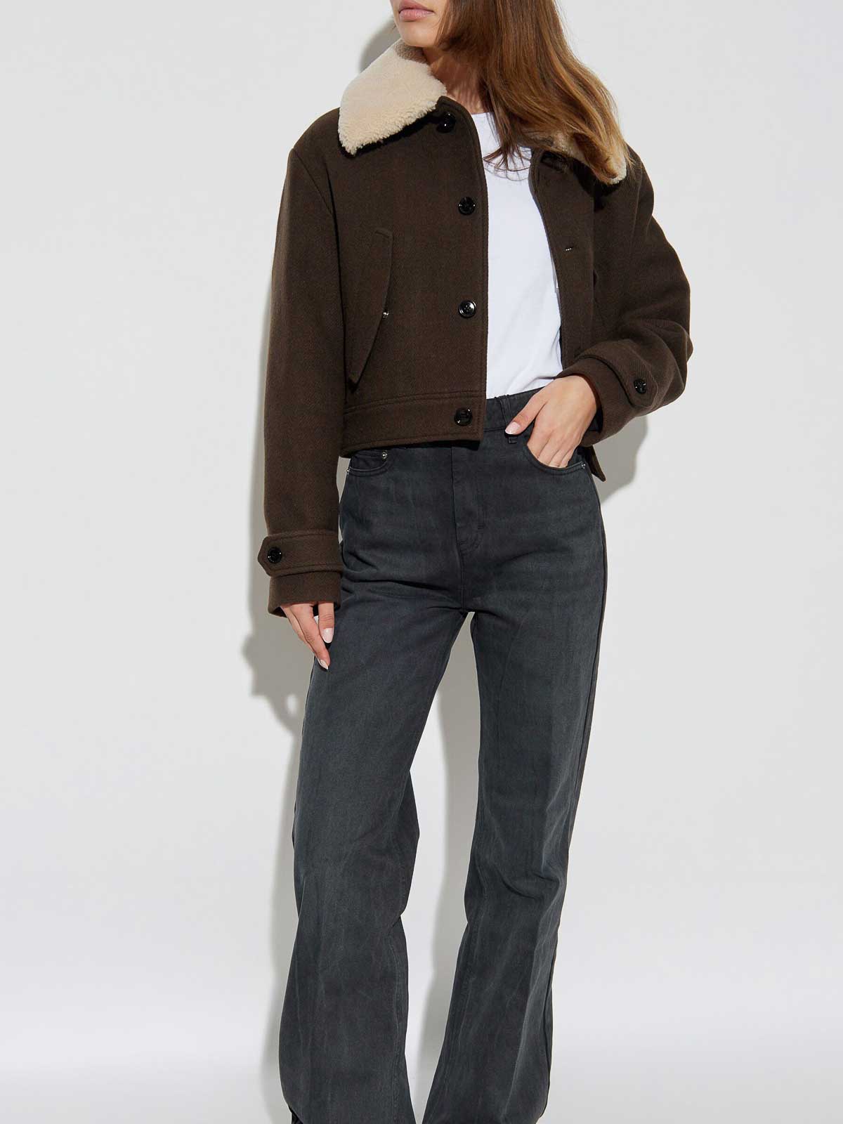 Cotton Wide-Leg Jeans FTR420CO0037001 (AMI Paris / ジーンズ ) | AMI Paris (アミパリス)(1)