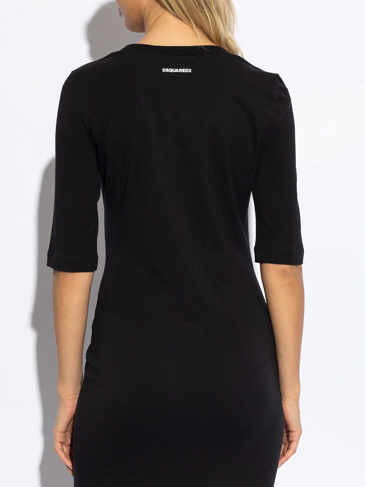 Midi dress S75CV0837S24662900 (Dsquared2 / ワンピース・ドレス・オールインワン ) | Dsquared2 (ディースクエアード)(3)