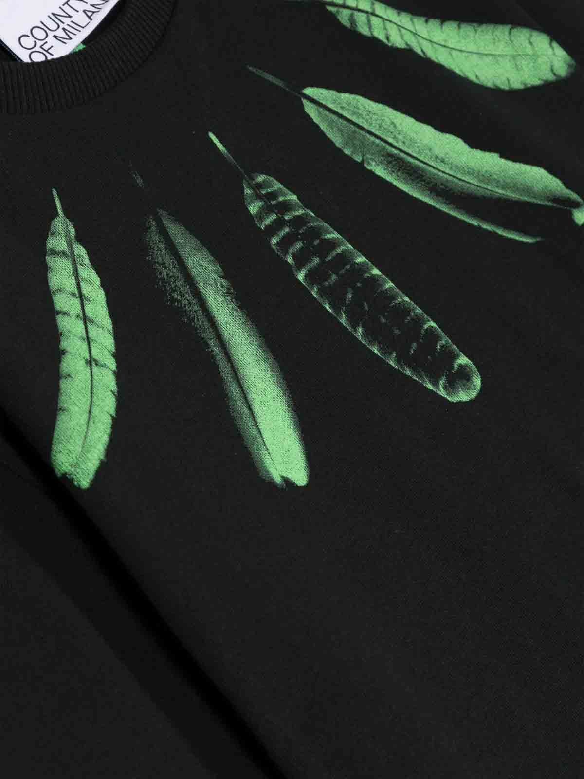 Collar Feathers Regular T-Shirt Ss CBAA001S24JER0061050 (MARCELO BURLON / Tシャツ・カットソー ) | MARCELO BURLON (マルセロ・ブロン)(2)