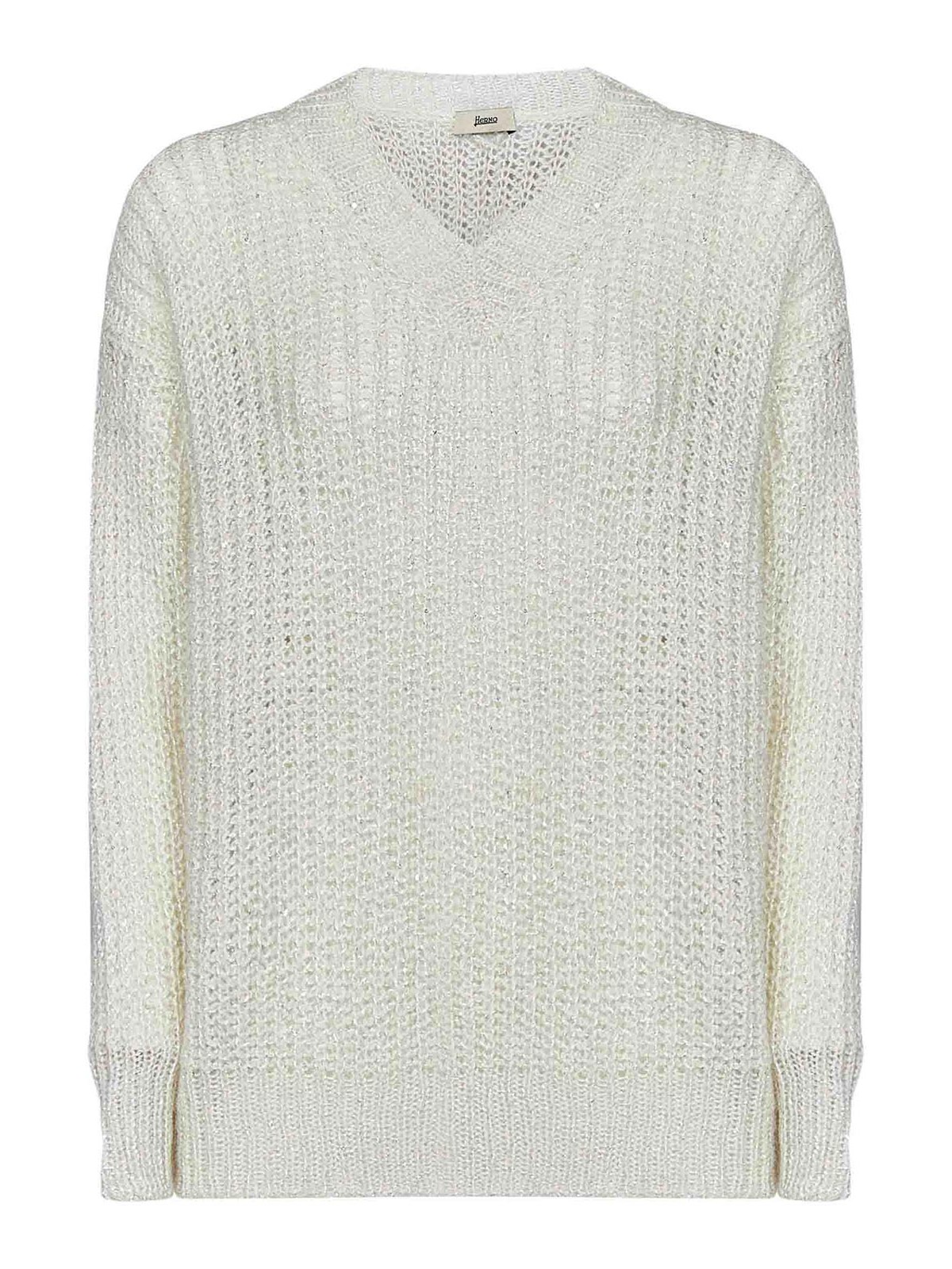 Alpaca Blend Knit V-Neck Sweater MV000009D760521010 (Herno / ニット・セーター・カーディガン ) | Herno (ヘルノ)
