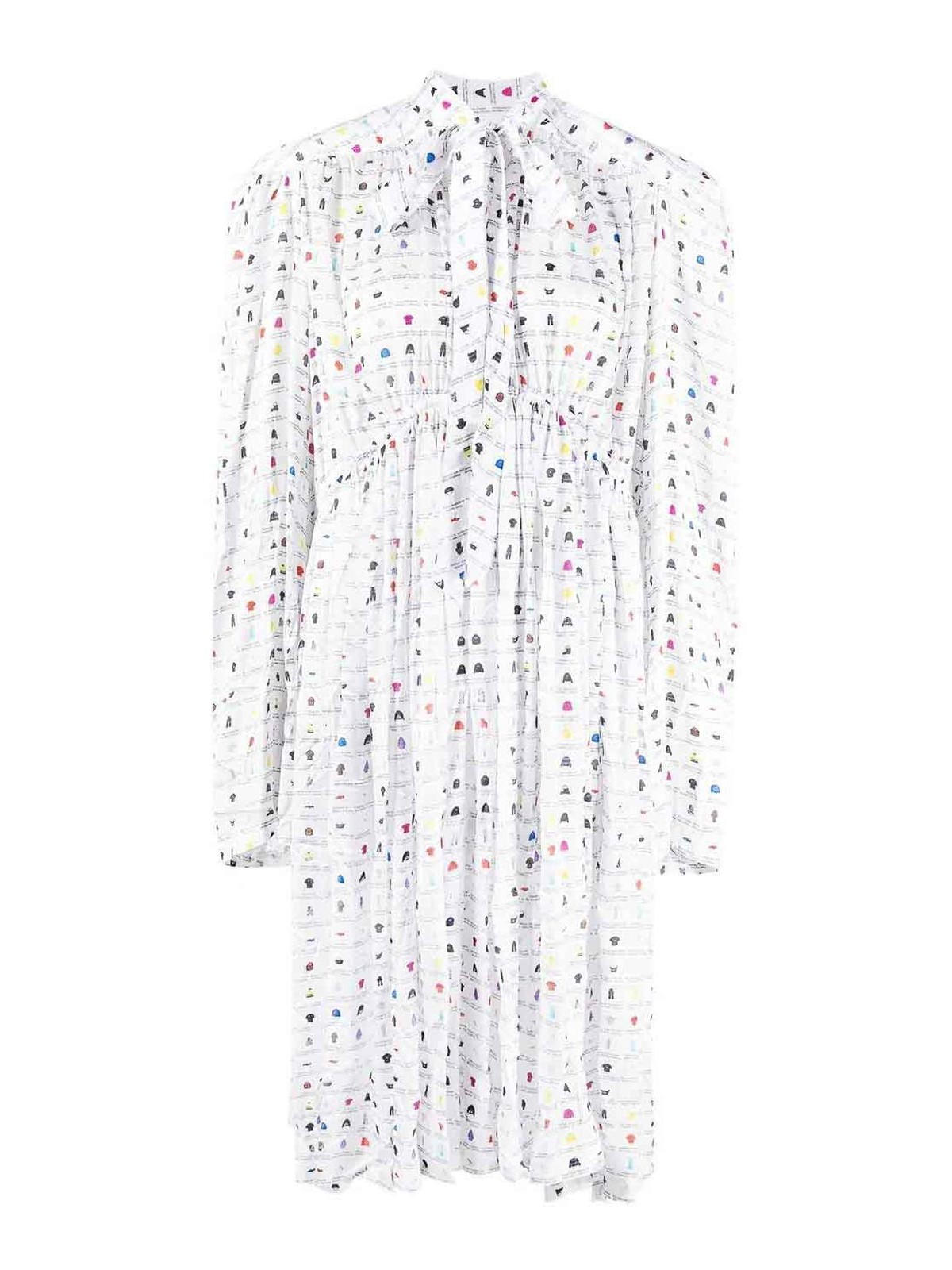 Oversized Dress With Flower Print 680795TLL119000 (Balenciaga / ワンピース・ドレス・オールインワン ) | Balenciaga (バレンシアガ)(1)