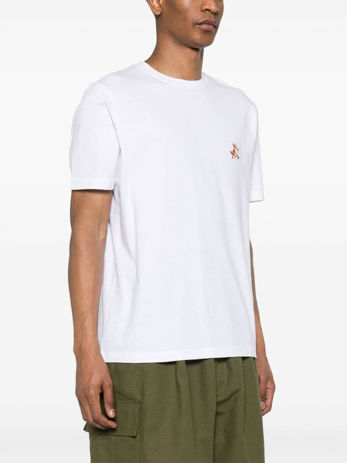 T-Shirt MM00125KJ0008WHITE (Maison Kitsuné / Tシャツ・カットソー ) | Maison Kitsuné (メゾン キツネ)(2)