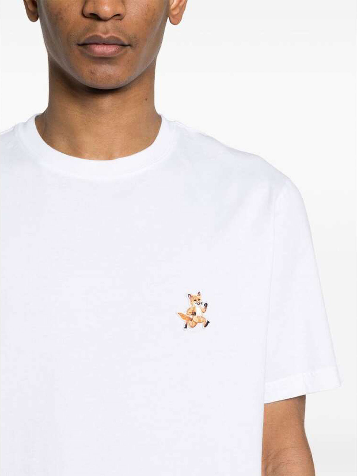 T-Shirt MM00125KJ0008WHITE (Maison Kitsuné / Tシャツ・カットソー ) | Maison Kitsuné (メゾン キツネ)(3)