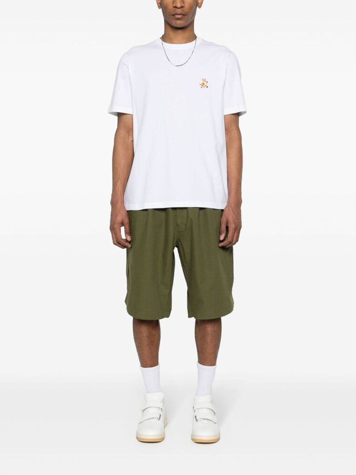 T-Shirt MM00125KJ0008WHITE (Maison Kitsuné / Tシャツ・カットソー ) | Maison Kitsuné (メゾン キツネ)(4)
