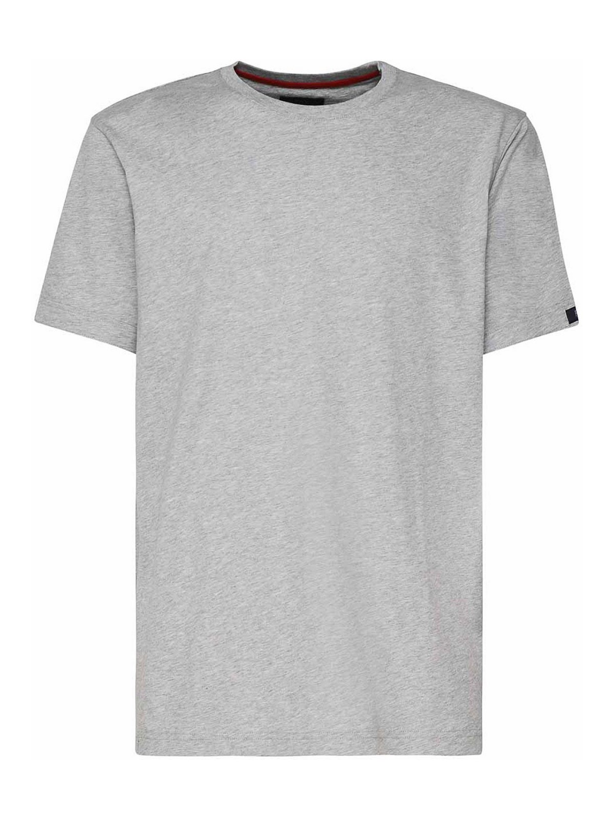 Cotton T-Shirt With Contrasting Color Collar NPMB3481330UCXB203 (Fay / Tシャツ・カットソー ) | Fay (フェイ)