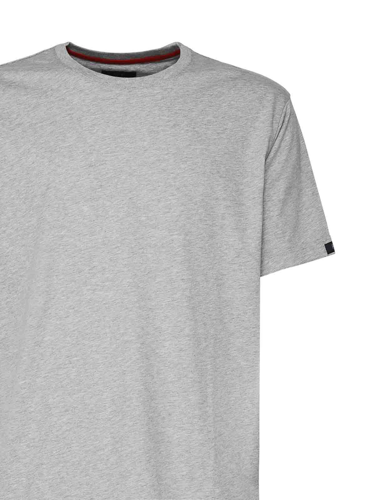 Cotton T-Shirt With Contrasting Color Collar NPMB3481330UCXB203 (Fay / Tシャツ・カットソー ) | Fay (フェイ)(2)