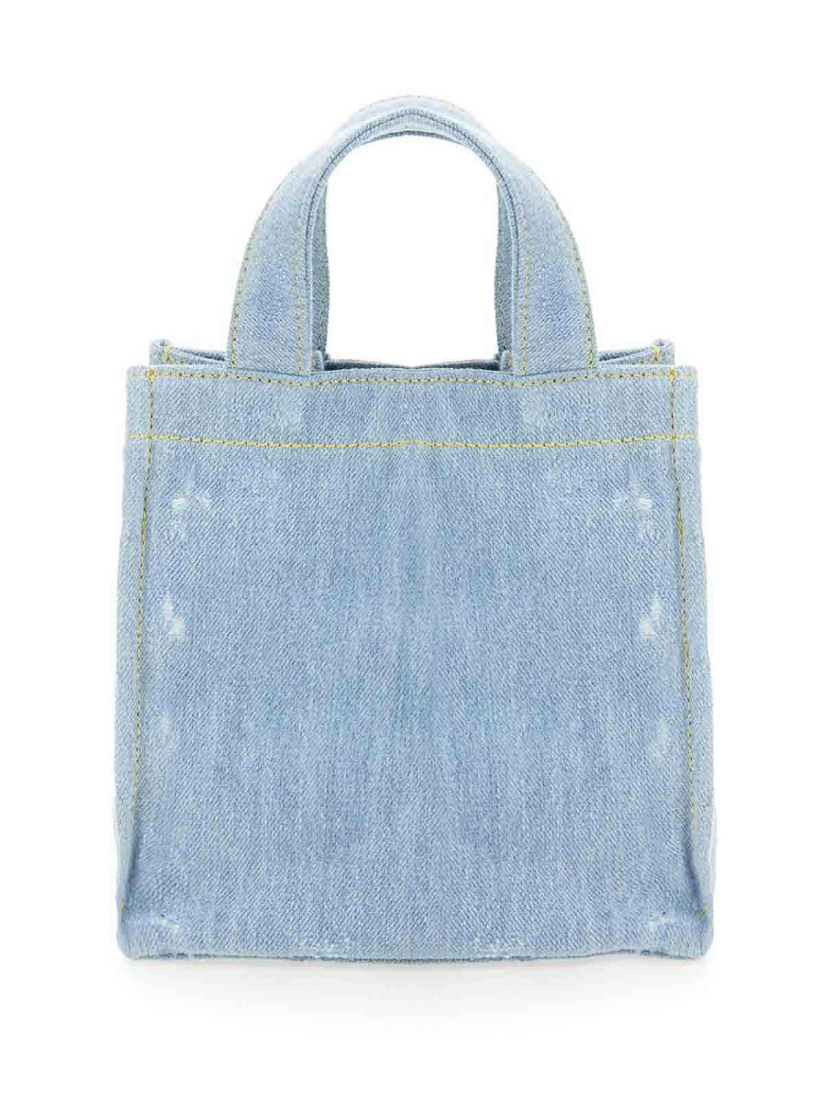 Mini Denim Shopper Bag With Logo C10169228 (Acne Studios / トートバッグ ) | Acne Studios (アクネ ストゥディオズ)(3)