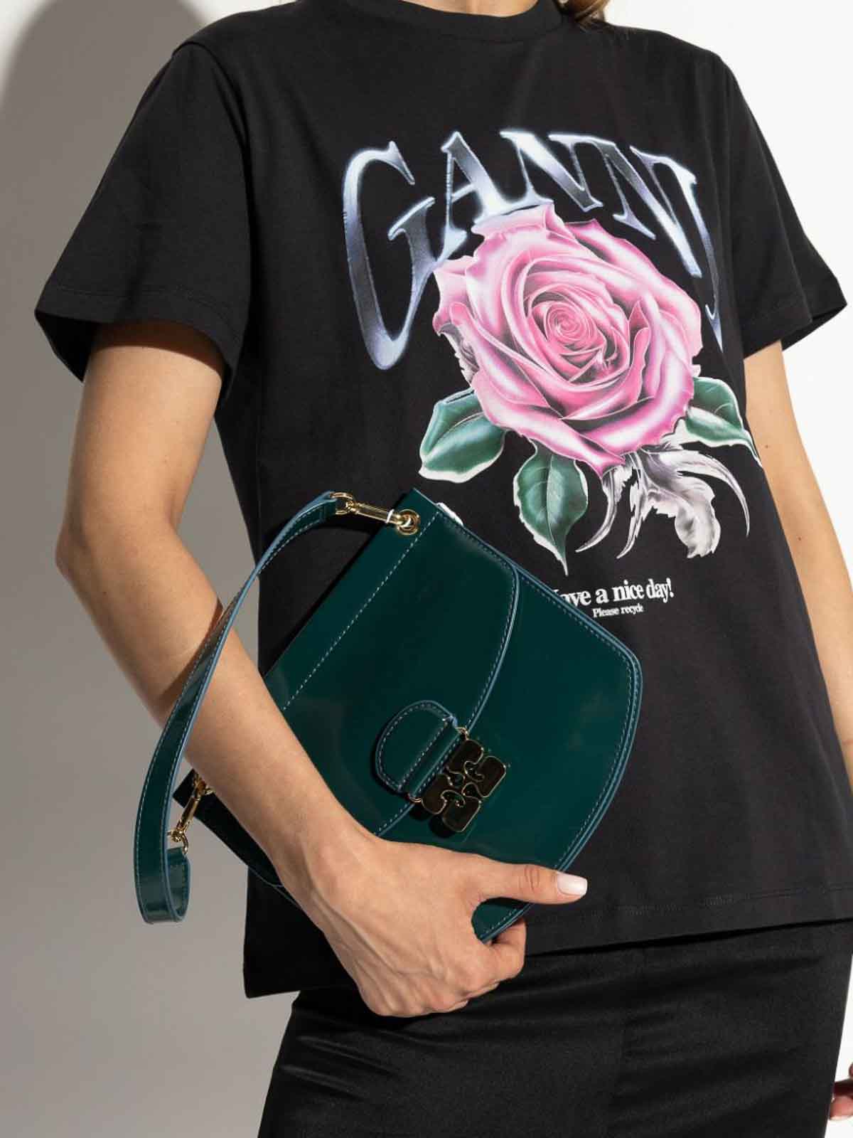 Recycled Leather Apo-G Shoulder Bag A6113809 (GANNI / ハンドバッグ・ショルダーバッグ ) | GANNI (ガニー)(5)