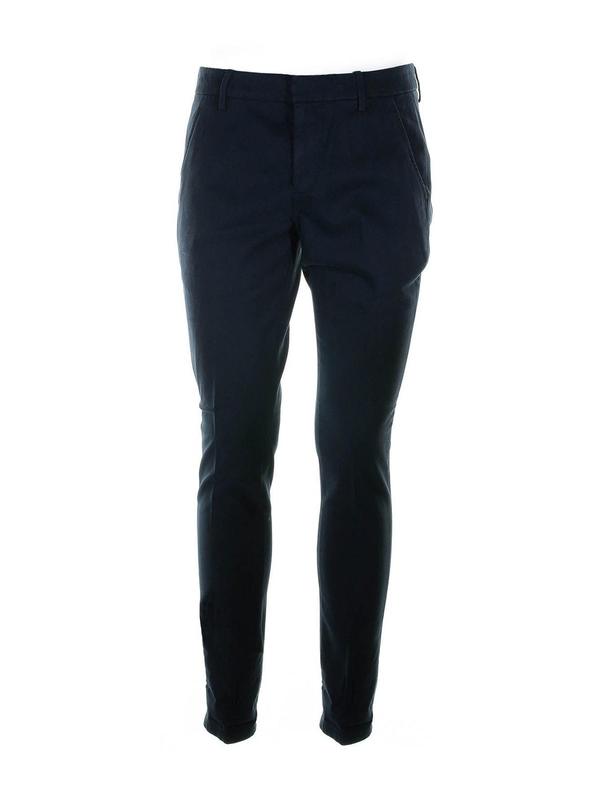 Navy Blue Chino Trousers UP235AS0087U890 (DONDUP / パンツ ) | DONDUP (ドンダップ)