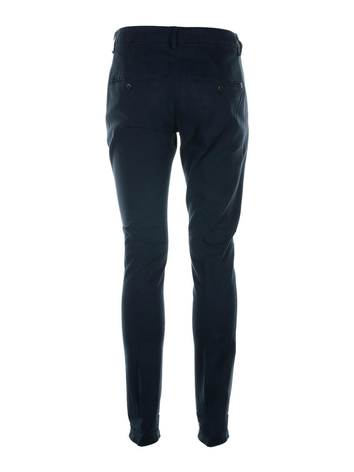 Navy Blue Chino Trousers UP235AS0087U890 (DONDUP / パンツ ) | DONDUP (ドンダップ)(1)
