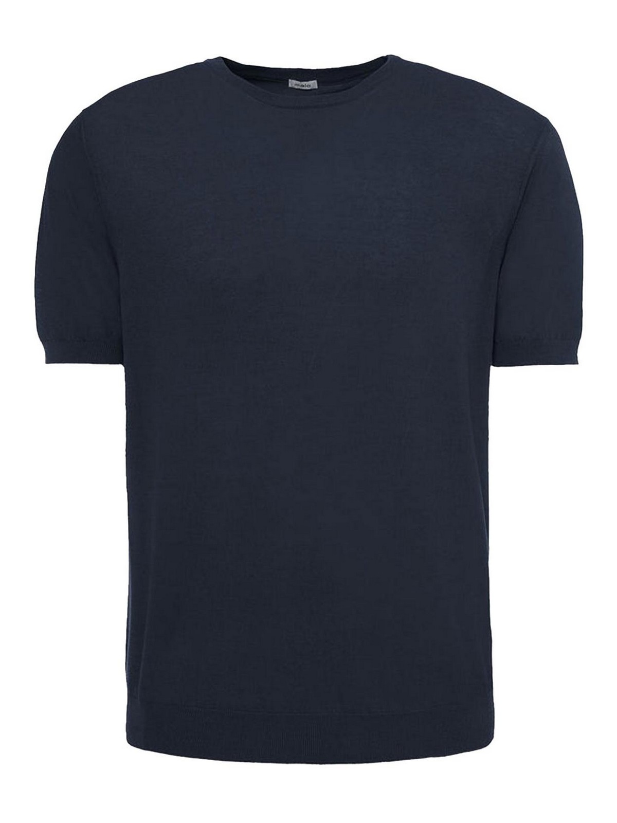 Navy Blue Cotton T-Shirt UMA099F3Z03E3451 (malo / Tシャツ・カットソー ) | malo (マーロ)