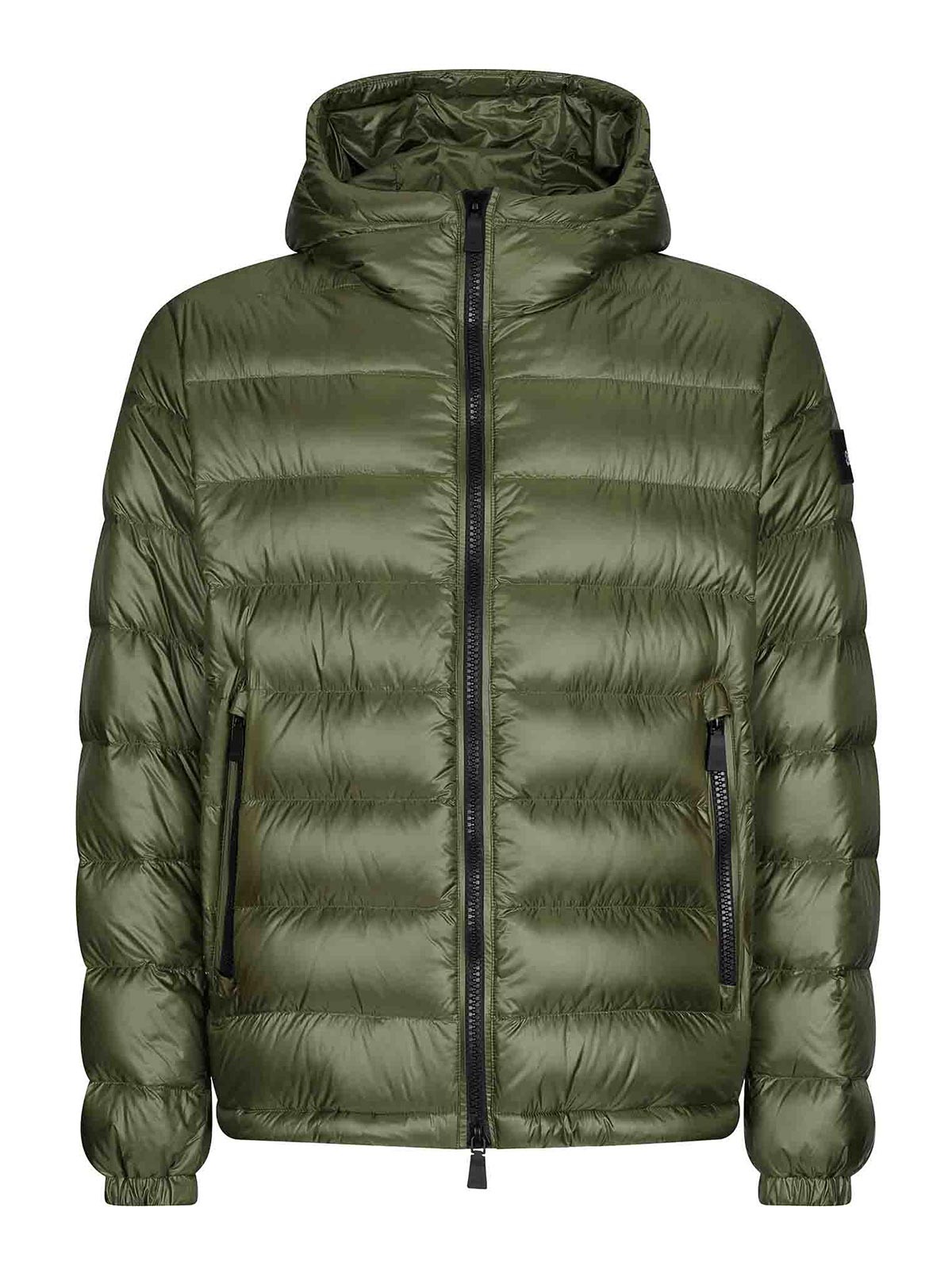 Green Quilted Down Jacket 10AM1104183 (add / ダウンジャケット・コート ) | add (エーディーディー)