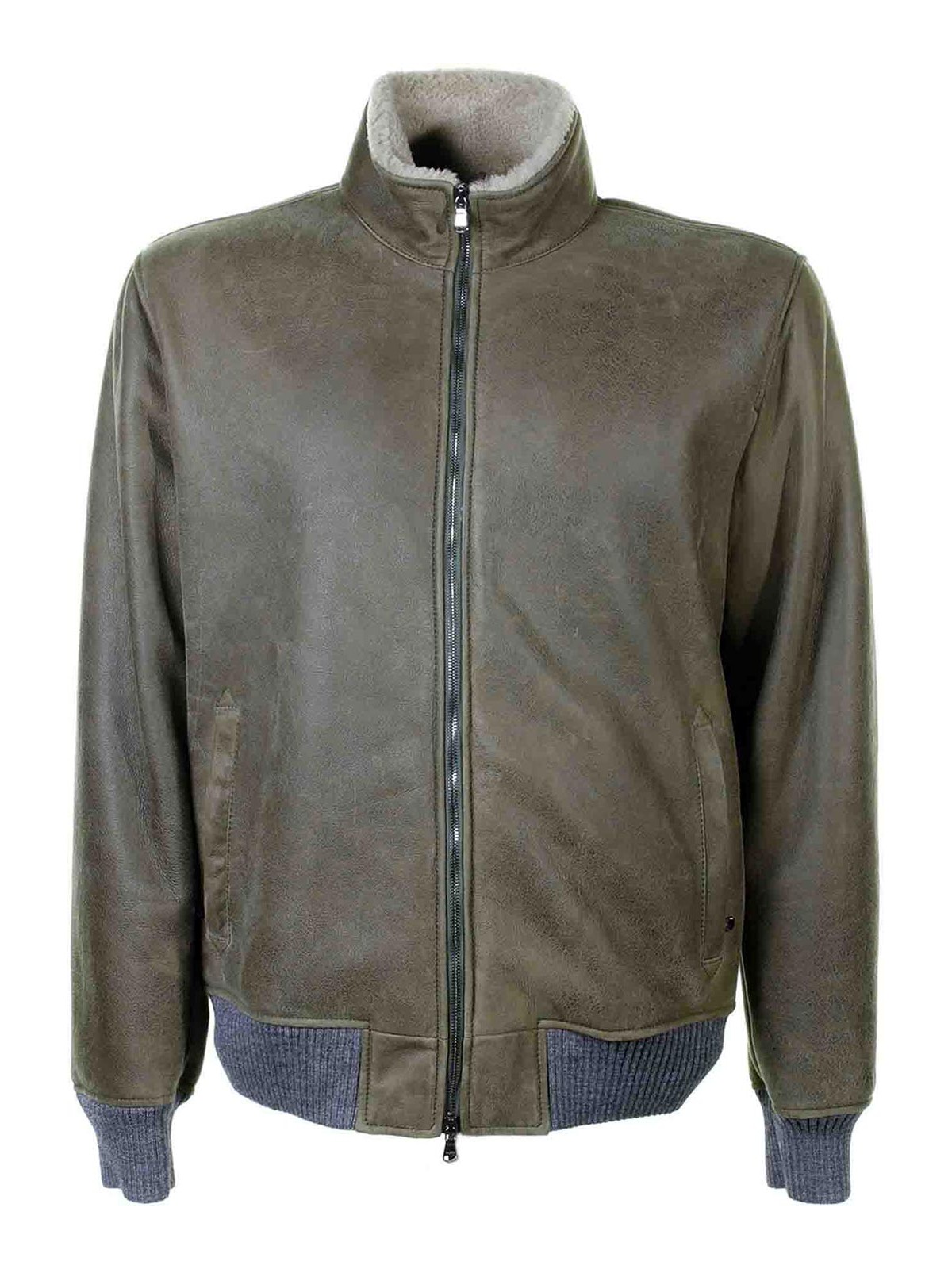 Green jacket MOON3890002 (BARBA / レザー&ファージャケット・コート ) | BARBA (バルバ)
