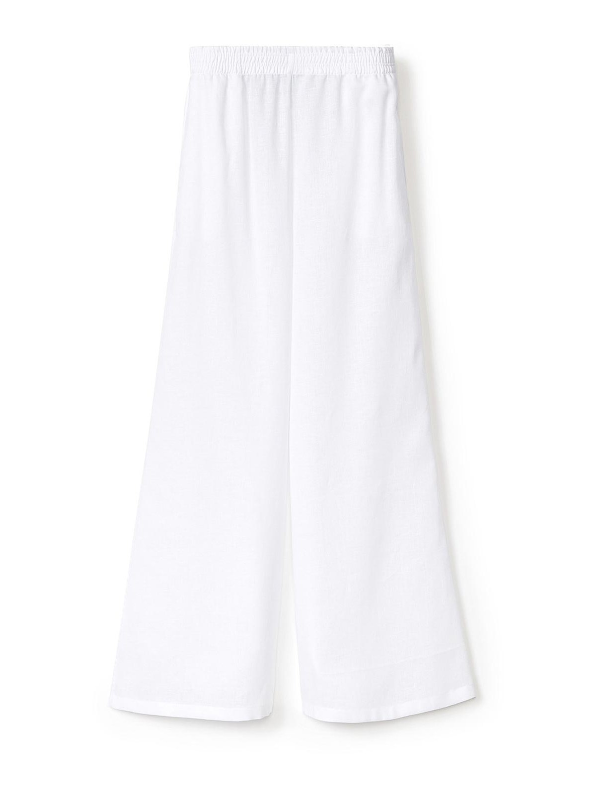 Jogging trousers in white silk satin PAD274F284D66121 (FABIANA FILIPPI / パンツ ) | FABIANA FILIPPI (ファビアナフィリッピ)
