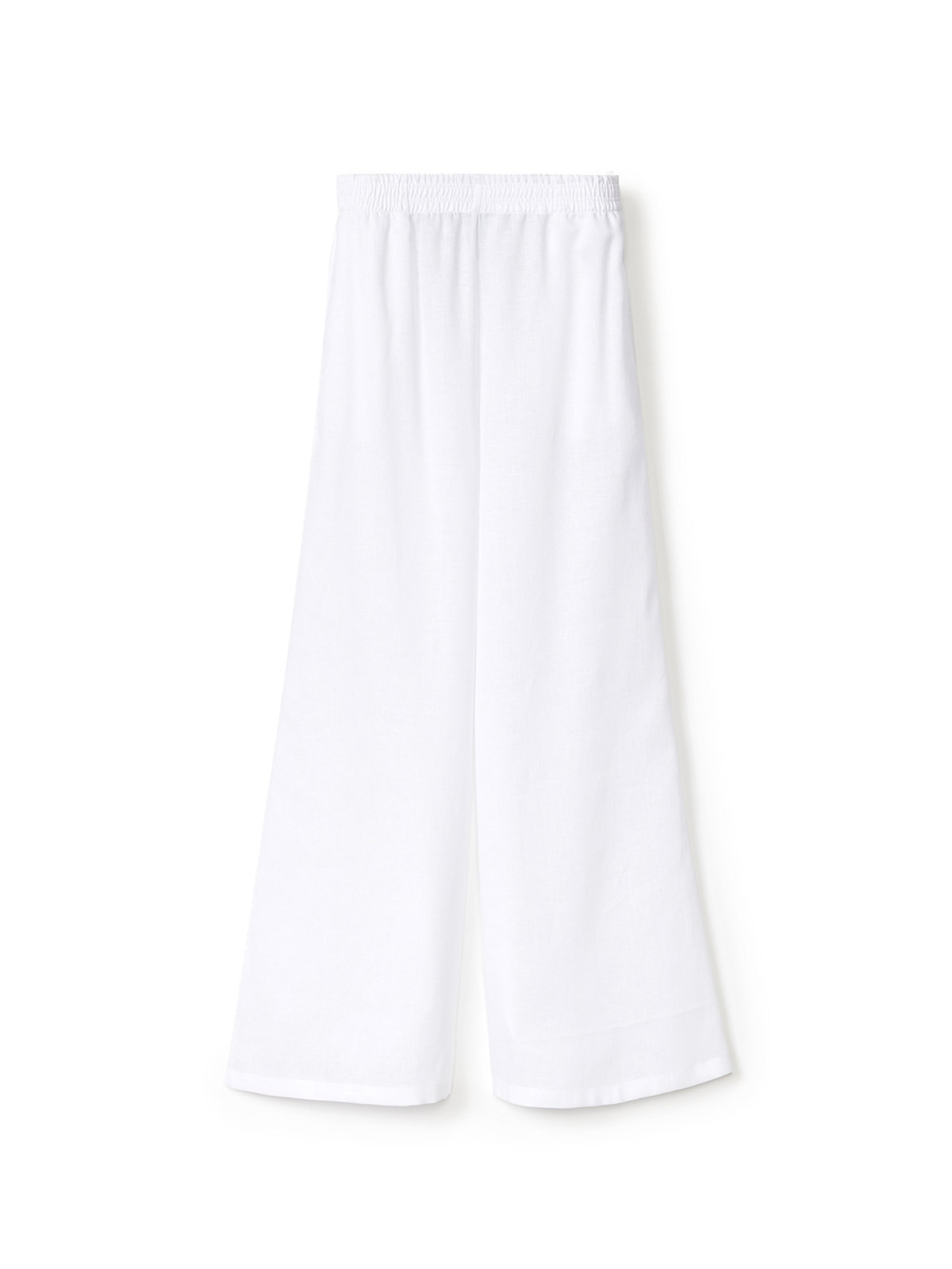 Jogging trousers in white silk satin PAD274F284D66121 (FABIANA FILIPPI / パンツ ) | FABIANA FILIPPI (ファビアナフィリッピ)(1)