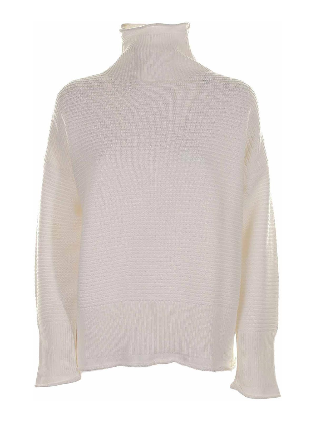 KHAITE 売れ筋商品|||カイト ニット&セーター アウター レディース Turtlenecks White White Wool Turtleneck (eleventy/ニット・セーター