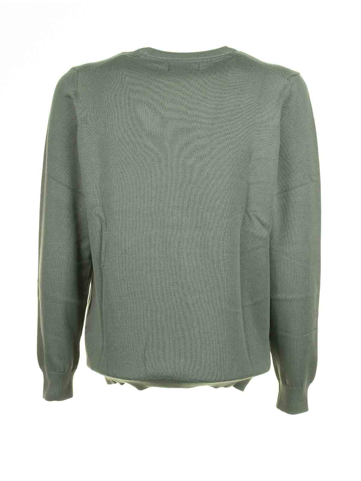 Green Crew Neck Sweater MKN0932GN49 (Barbour / ニット・セーター・カーディガン ) | Barbour (バブアー)(1)