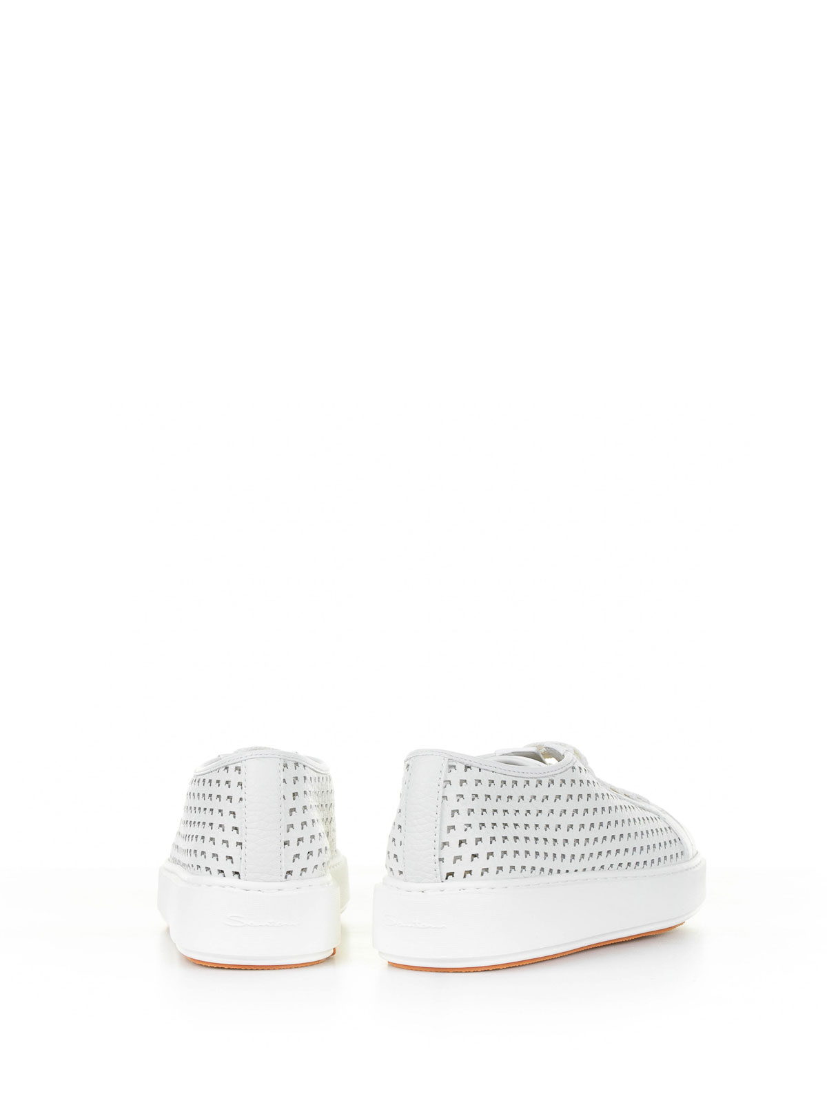 White Sneaker In Perforated Leather WBCD61223BARTMEYI50 (Santoni / スニーカー ) | Santoni (サントーニ)(2)