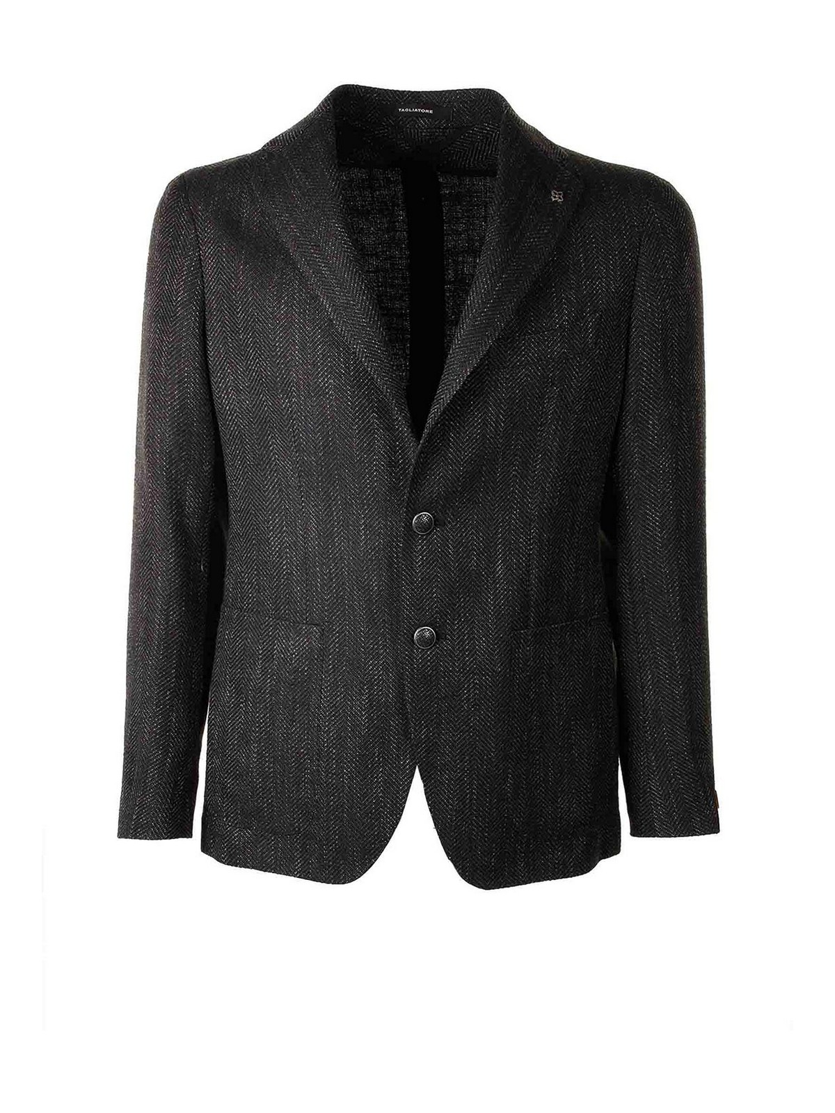 Black Single-Breasted Jacket MONTECARLO1SMC22KAIC900192111 (TAGLIATORE / ブレザー・ジャケット ) | TAGLIATORE (タリアトーレ)