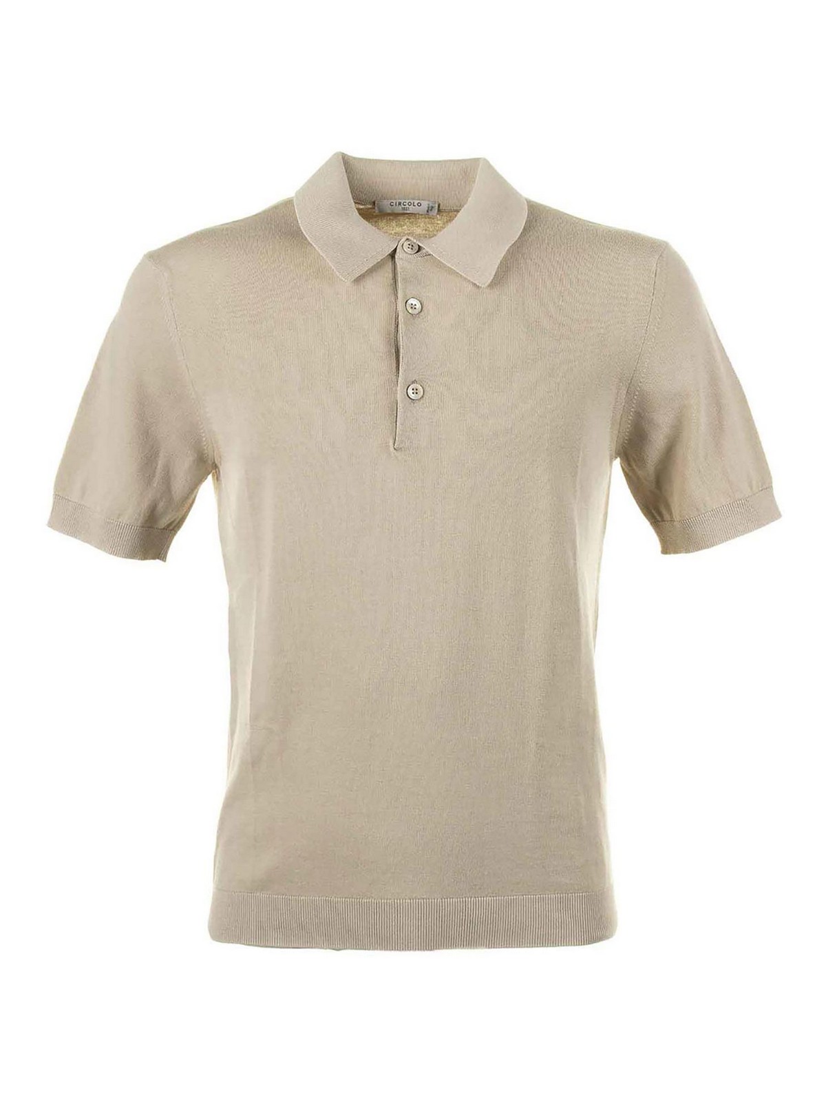 Beige Short Sleeve Polo Shirt CN4409448TO (CIRCOLO 1901 / ポロシャツ ) | CIRCOLO 1901 (チルコロ1901)