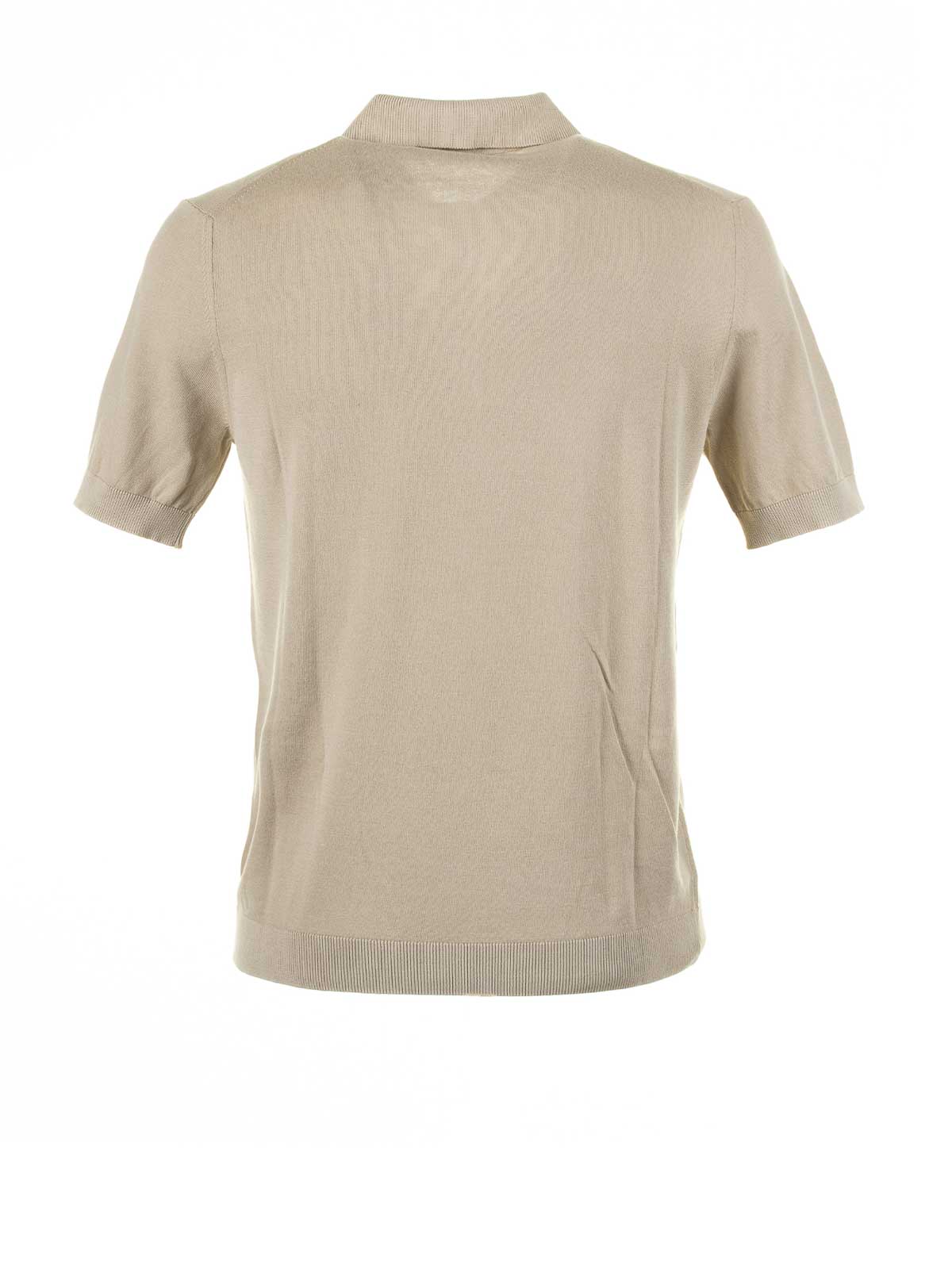 Beige Short Sleeve Polo Shirt CN4409448TO (CIRCOLO 1901 / ポロシャツ ) | CIRCOLO 1901 (チルコロ1901)(1)