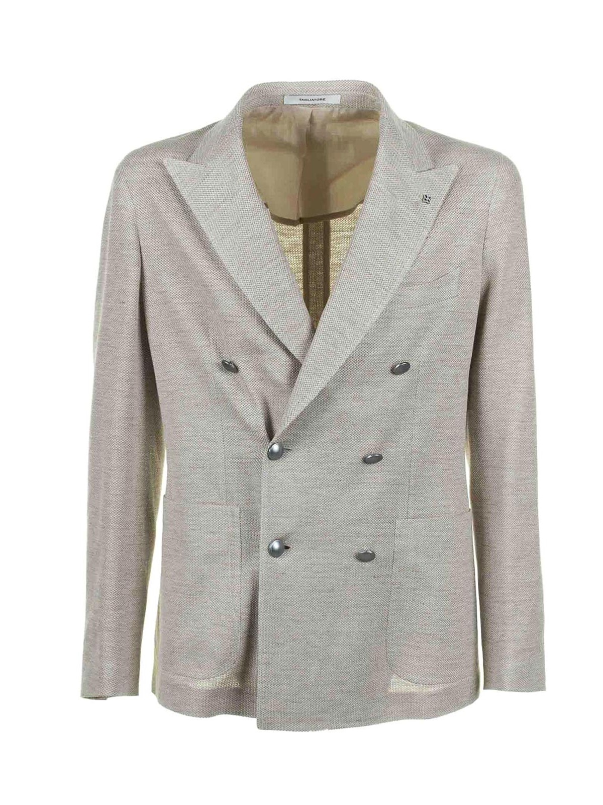 Beige double-breasted jacket 1SMC20K570003A3108 (TAGLIATORE / ブレザー・ジャケット ) | TAGLIATORE (タリアトーレ)