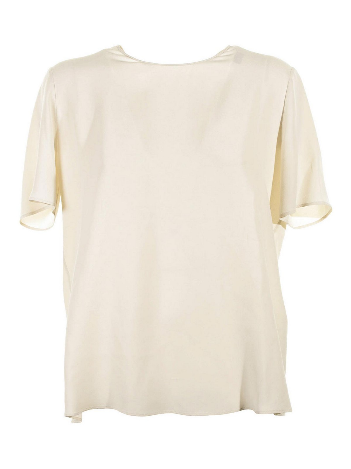 Short-sleeved blouse in silk blend H80CAMF06TES0G15916 (eleventy / シャツ・ブラウス ) | eleventy (イレブンティ)