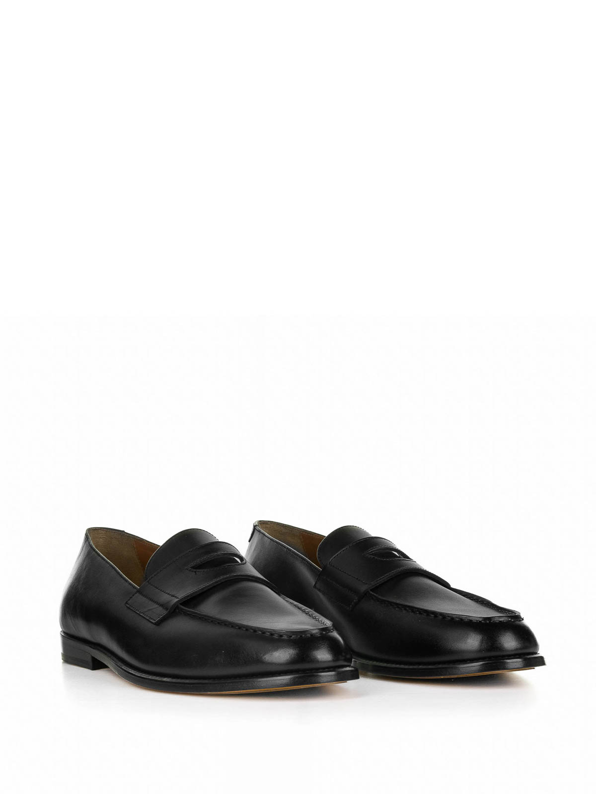 Doucals Black Leather loafers DU3260MARIUF159NN00 (DOUCAL'S / ローファー ) | DOUCAL'S (デュカルス)(1)
