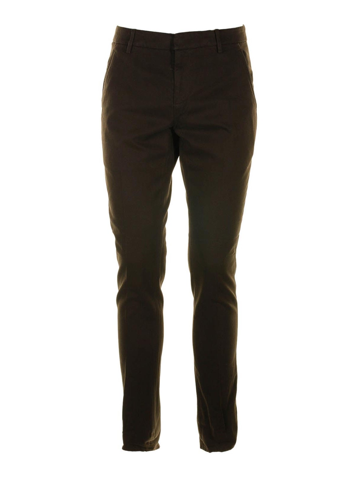 Brown Chino Trousers UP235AS0087U718 (DONDUP / パンツ ) | DONDUP (ドンダップ)