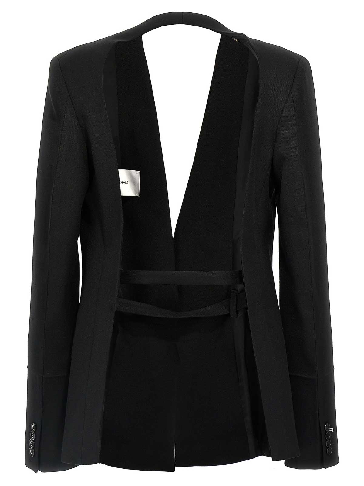 Shrunken Collarless Open-Back Blazer 1424WJK006125A (VICTORIA BECKHAM / ブレザー・ジャケット ) | VICTORIA BECKHAM (ヴィクトリア ベッカム)(1)
