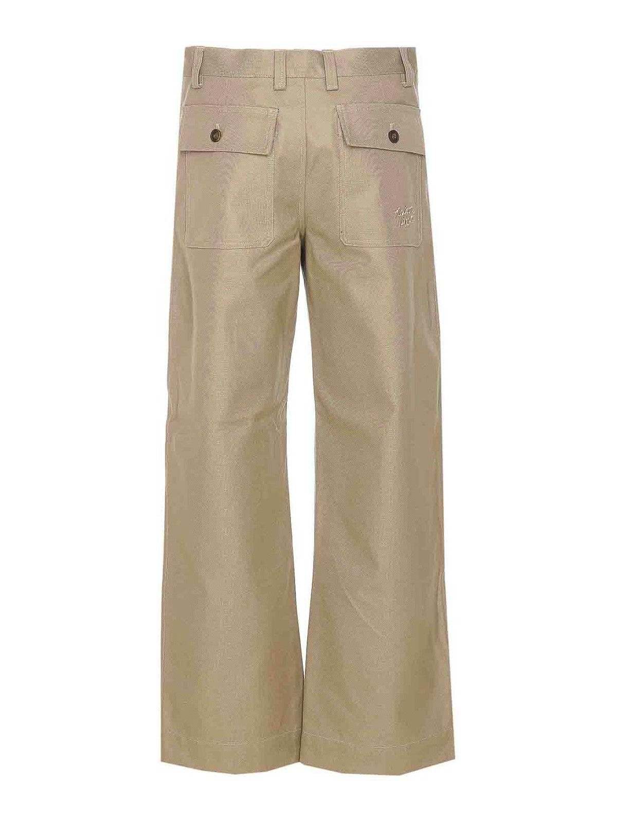 Pebble Workwear Pants Zip And Buttons Closue NM01105WW0117P131 (Maison Kitsuné / パンツ ) | Maison Kitsuné (メゾン キツネ)(1)