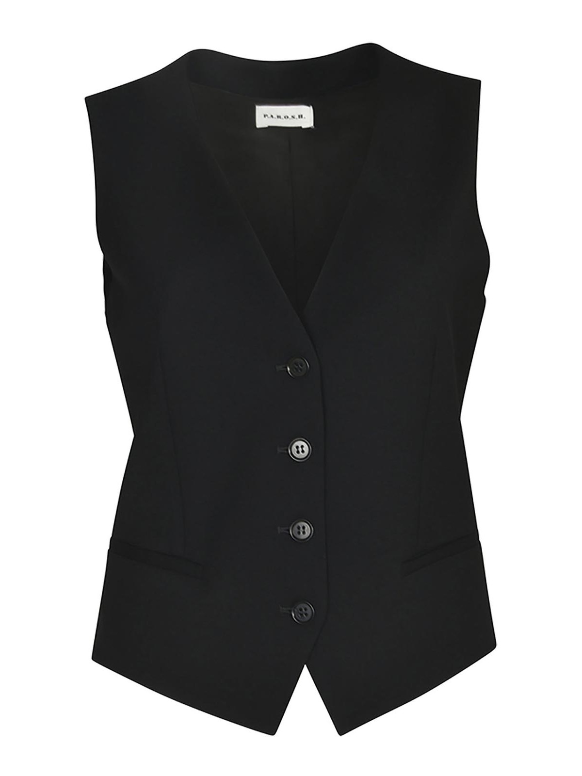 Jackets Black D410034013 (P.A.R.O.S.H. / ベスト ) | P.A.R.O.S.H. (パロッシュ)