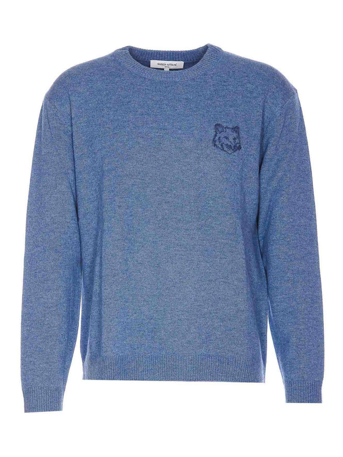 Fox Head Embroidered Sweater NM00812KT1112H420 (Maison Kitsuné / ニット・セーター・カーディガン ) | Maison Kitsuné (メゾン キツネ)
