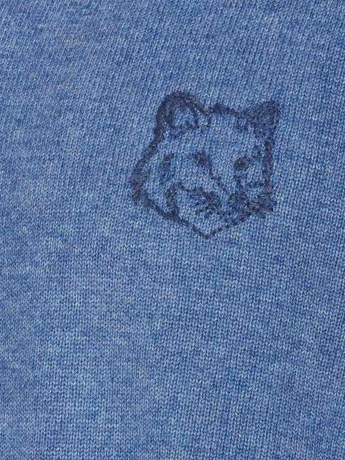 Fox Head Embroidered Sweater NM00812KT1112H420 (Maison Kitsuné / ニット・セーター・カーディガン ) | Maison Kitsuné (メゾン キツネ)(2)
