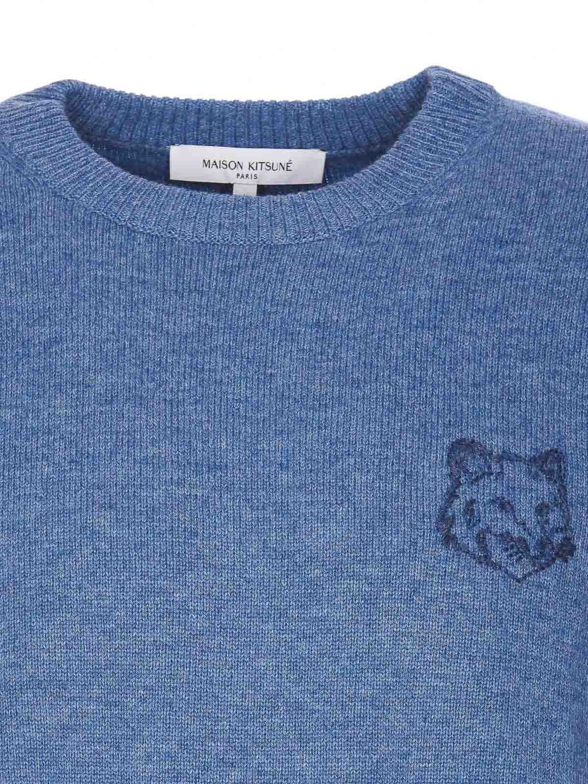 Fox Head Embroidered Sweater NM00812KT1112H420 (Maison Kitsuné / ニット・セーター・カーディガン ) | Maison Kitsuné (メゾン キツネ)(3)