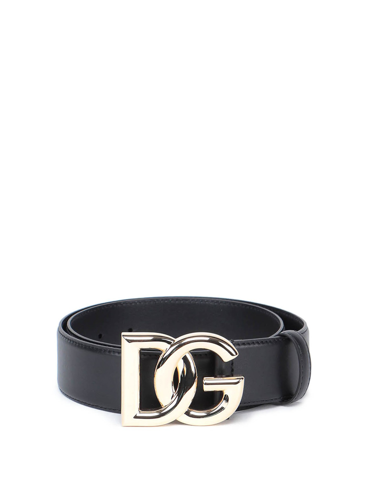 Logo buckle leather belt BE1446AW07080999 (Dolce & Gabbana / ベルト・サスペンダー ) | Dolce & Gabbana (ドルチェガッバーナ)