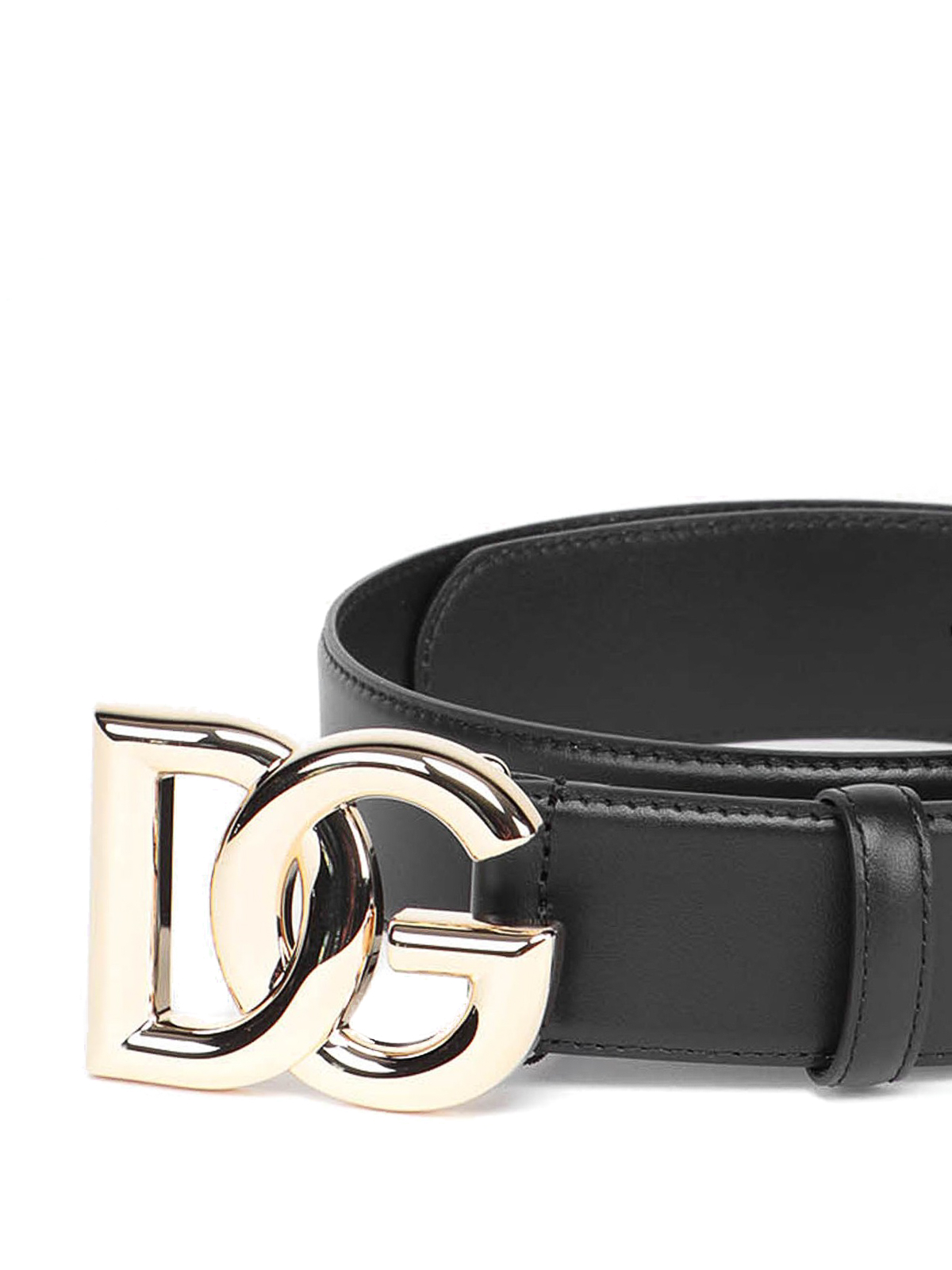 Logo buckle leather belt BE1446AW07080999 (Dolce & Gabbana / ベルト・サスペンダー ) | Dolce & Gabbana (ドルチェガッバーナ)(1)