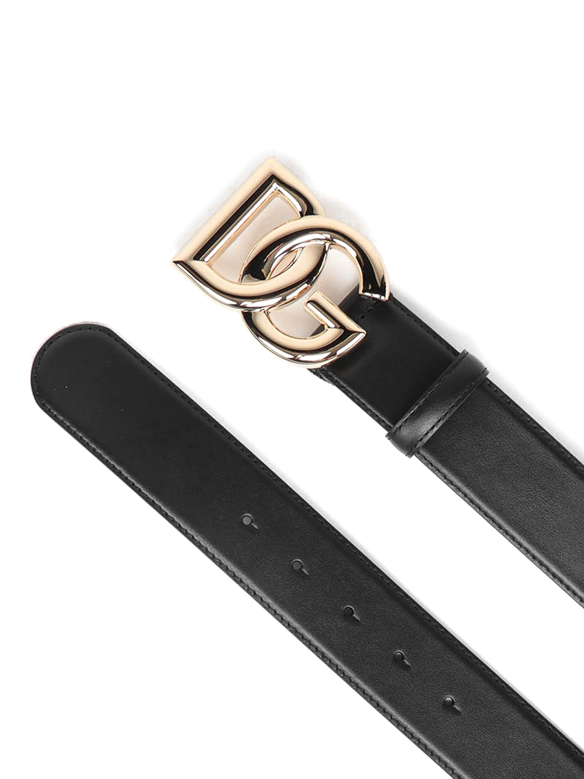 Logo buckle leather belt BE1446AW07080999 (Dolce & Gabbana / ベルト・サスペンダー ) | Dolce & Gabbana (ドルチェガッバーナ)(2)