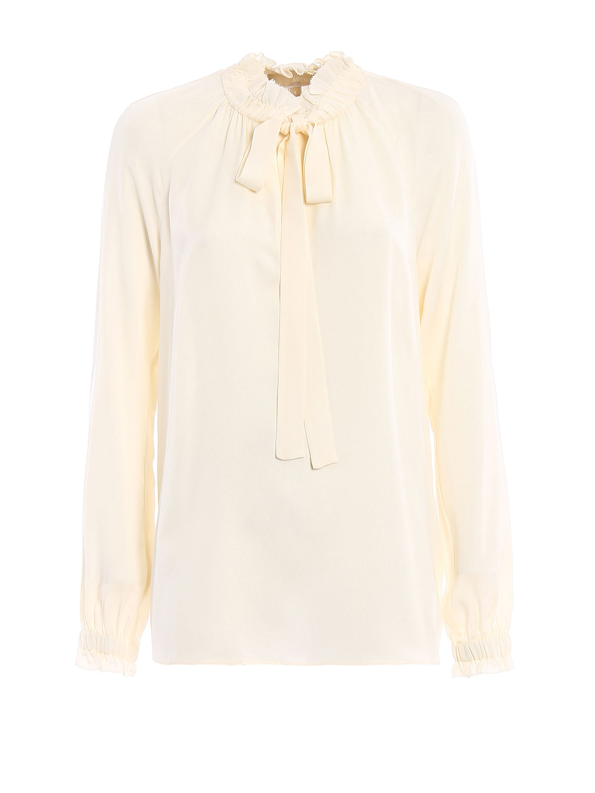 Silk gathered collar blouse MU74L6DVY0110 (MICHAEL KORS / シャツ・ブラウス ) | MICHAEL KORS (マイケル・コース)