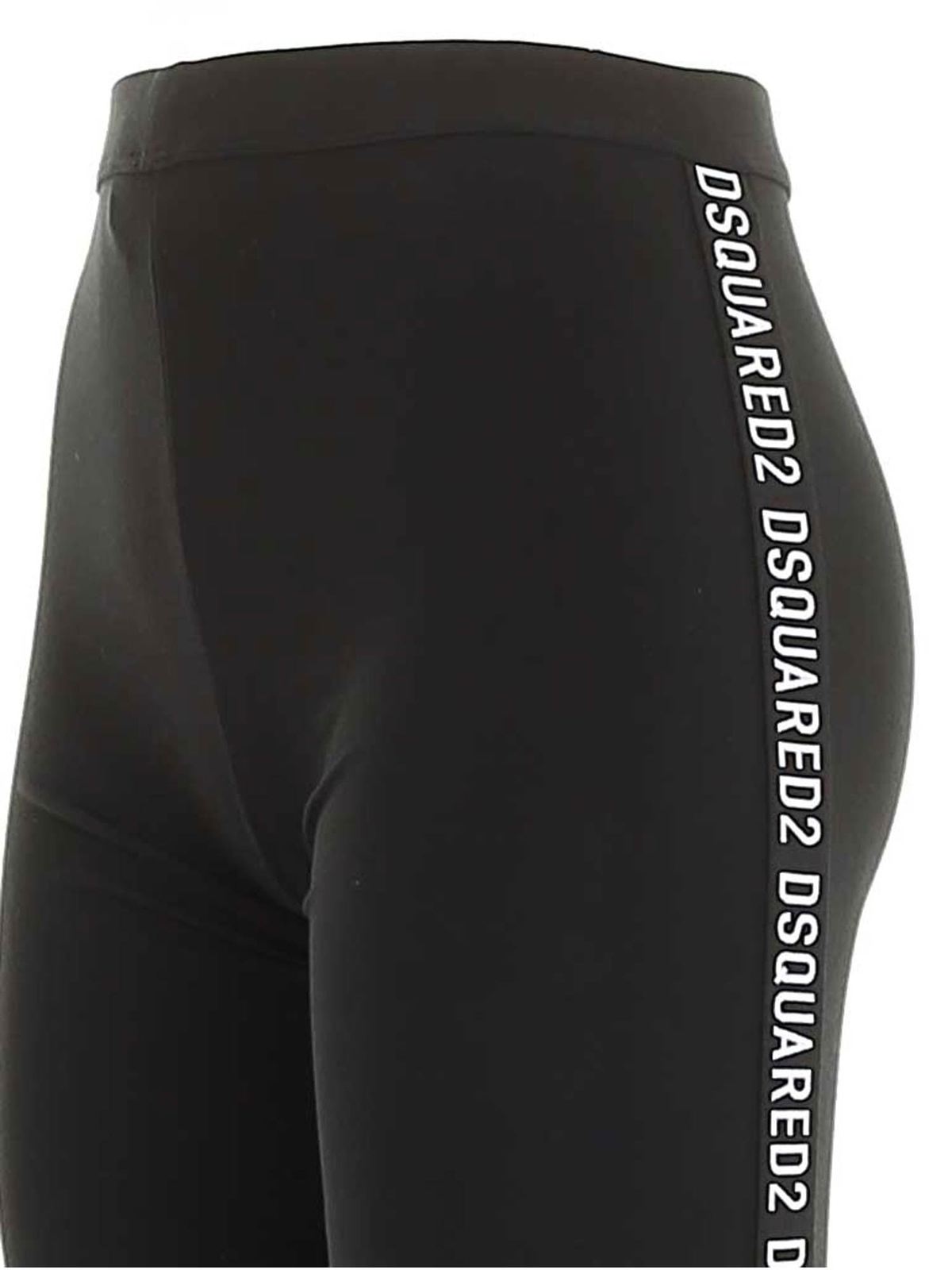 Branded leggings in black D8LM03720010 (Dsquared2 / アクティブウェア ) | Dsquared2 (ディースクエアード)(2)