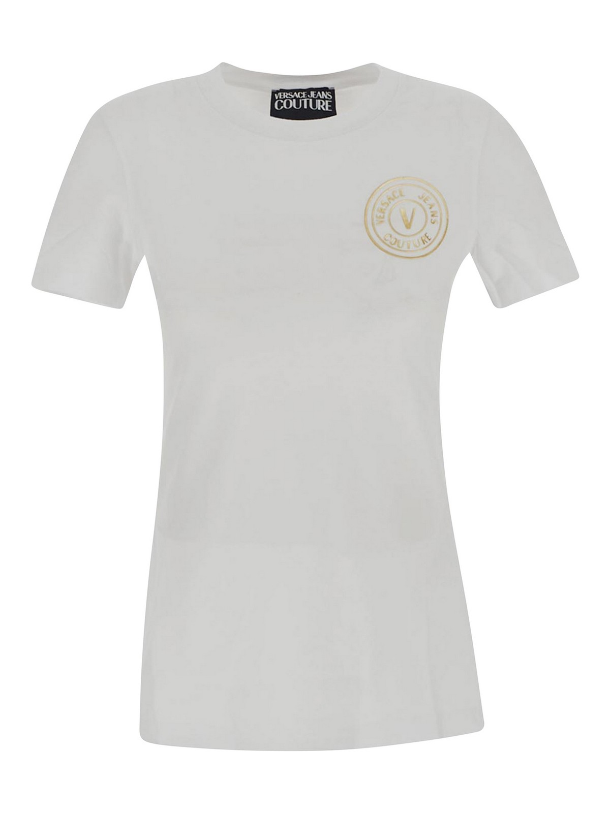 Versace jeans couture logo t-shirt 74HAHT06CJ03TG03 (VERSACE JEANS COUTURE / Tシャツ・カットソー ) | VERSACE JEANS COUTURE (ヴェルサーチェ ジーンズ クチュール)