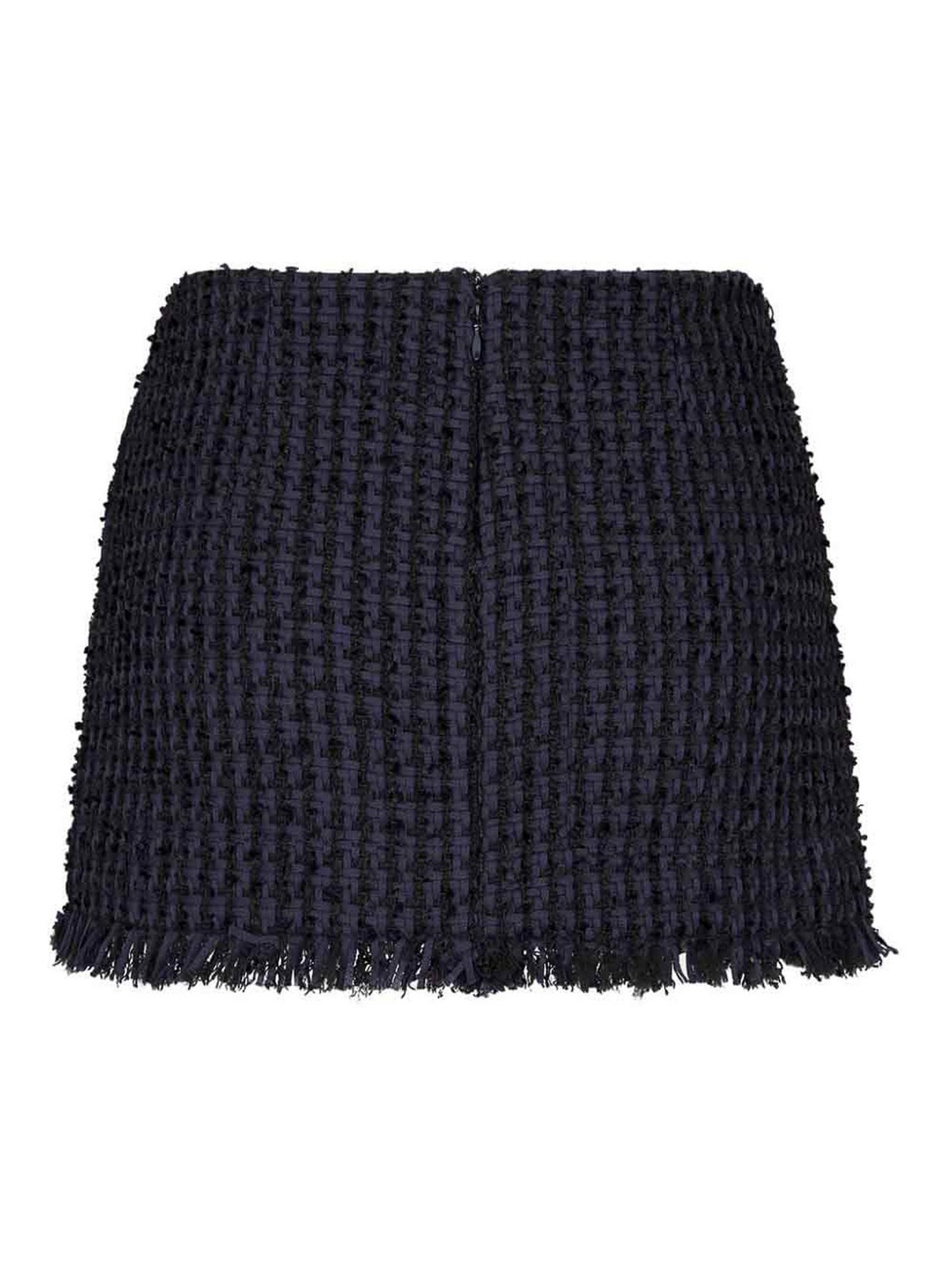 Tweed frayed-hem miniskirt S75MA0915S78504524 (Dsquared2 / スカート ) | Dsquared2 (ディースクエアード)(1)