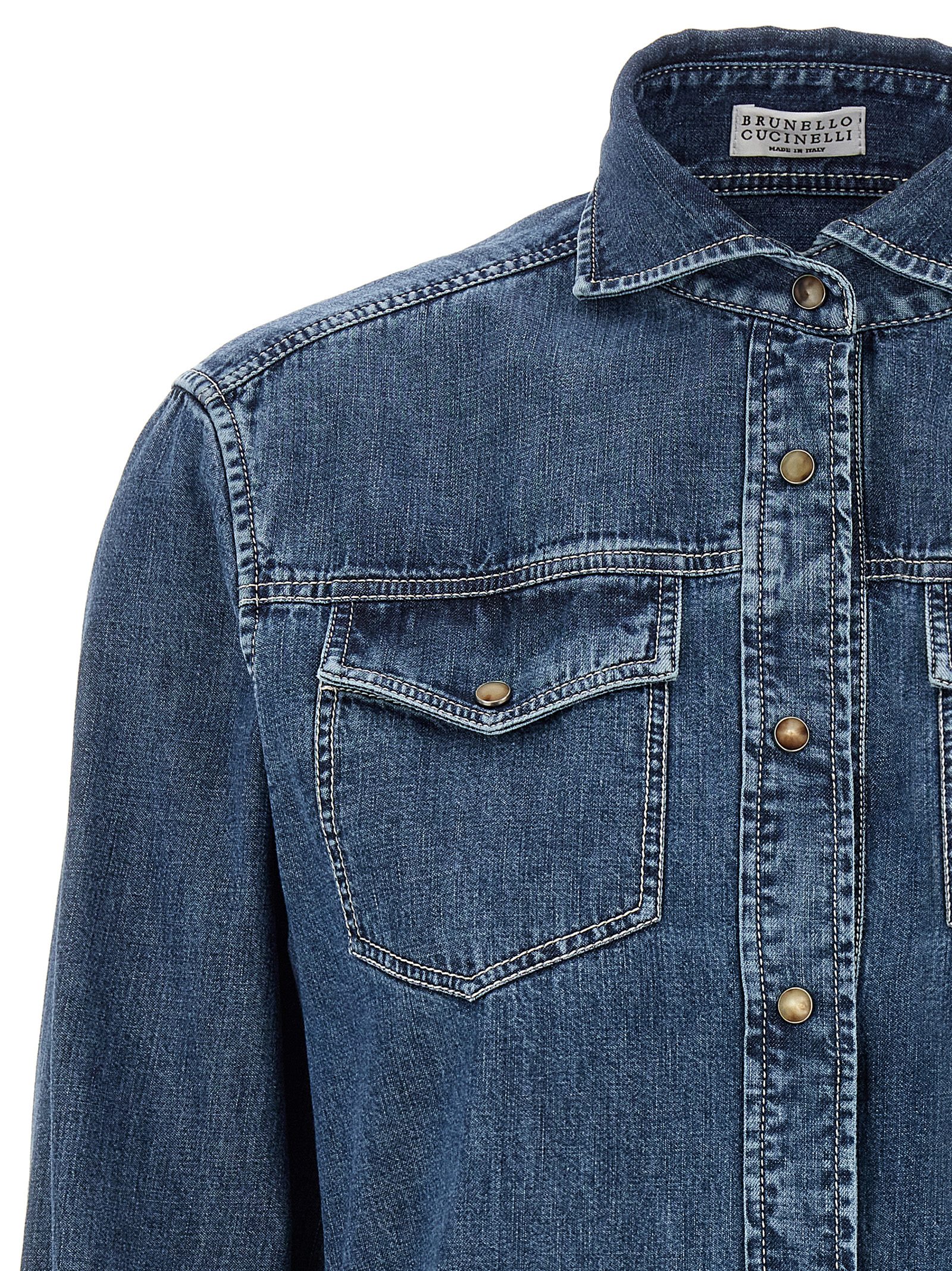 Denim shirt MH192NL626C9031 (Brunello Cucinelli / シャツ・ブラウス ) | Brunello Cucinelli (ブルネロ・クチネリ)(2)