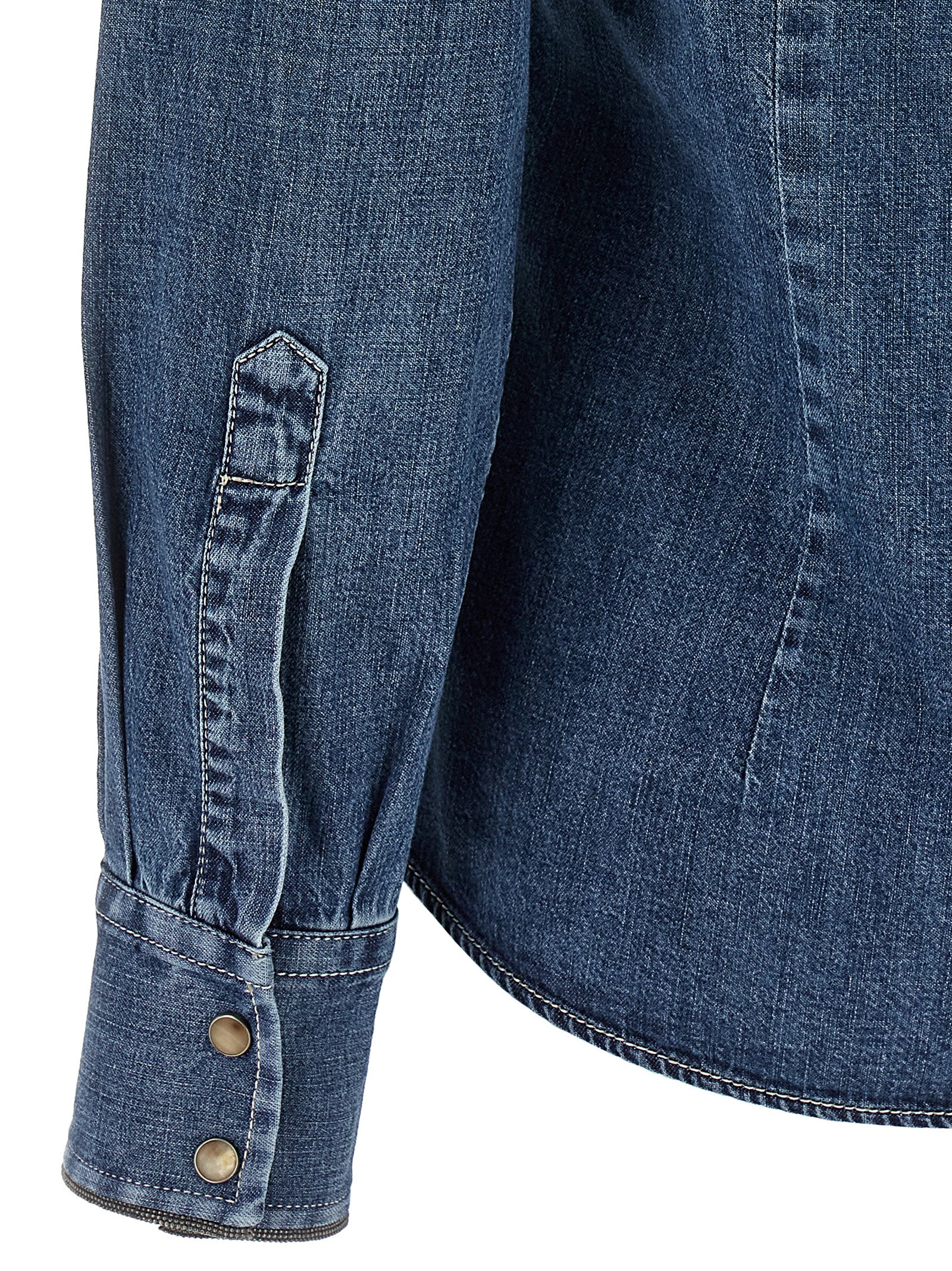 Denim shirt MH192NL626C9031 (Brunello Cucinelli / シャツ・ブラウス ) | Brunello Cucinelli (ブルネロ・クチネリ)(3)