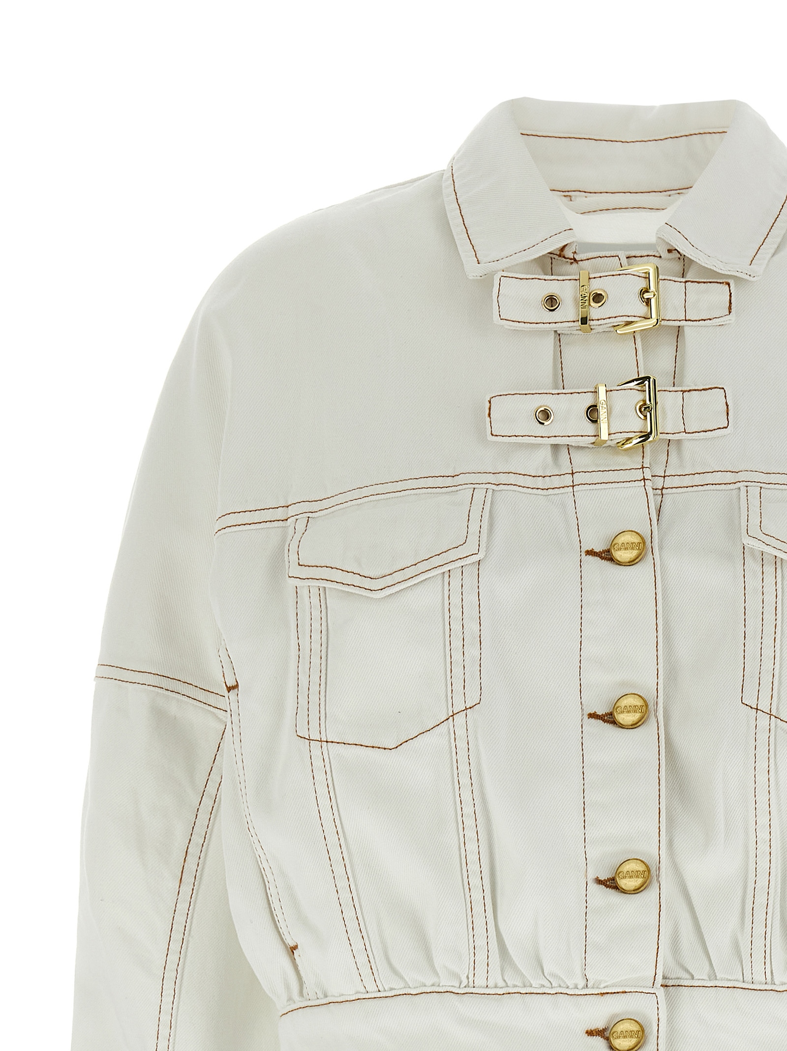 Denim jacket J1658151 (GANNI / カジュアルジャケット・ベスト ) | GANNI (ガニー)(2)