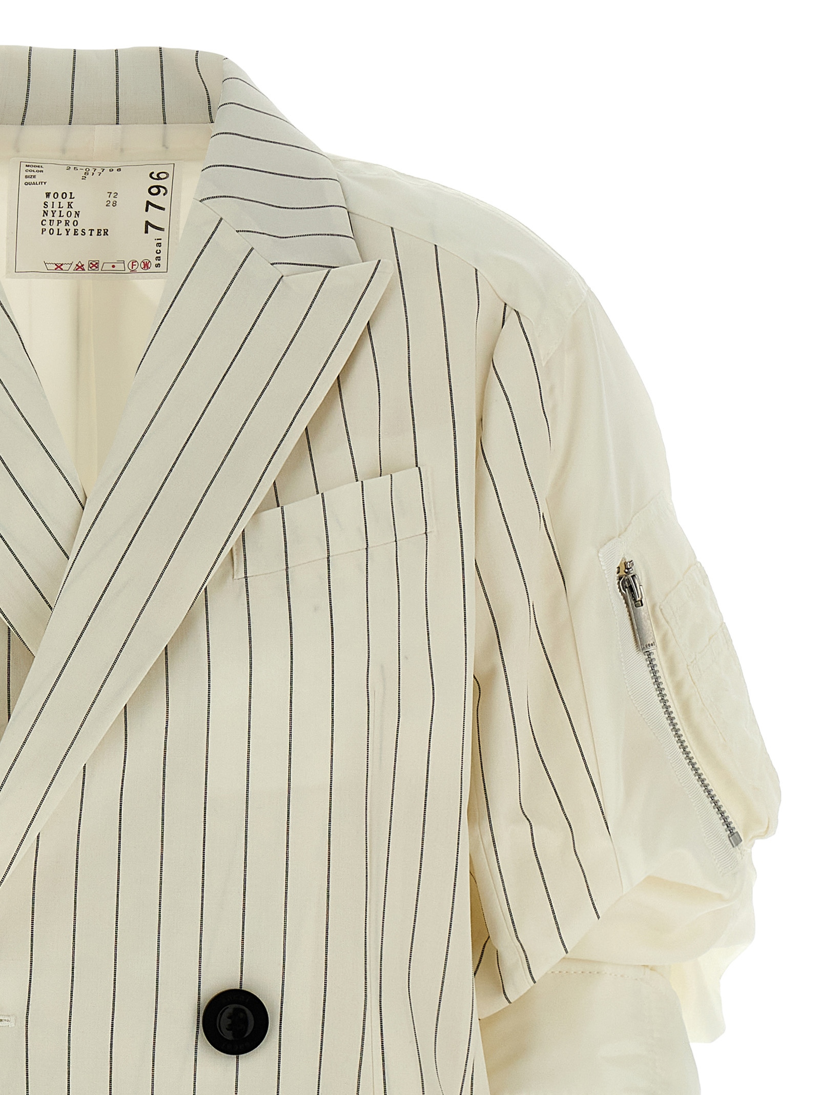 Pinstripe blazer 2507796817 (sacai / ブレザー・ジャケット ) | sacai (サカイ)(2)