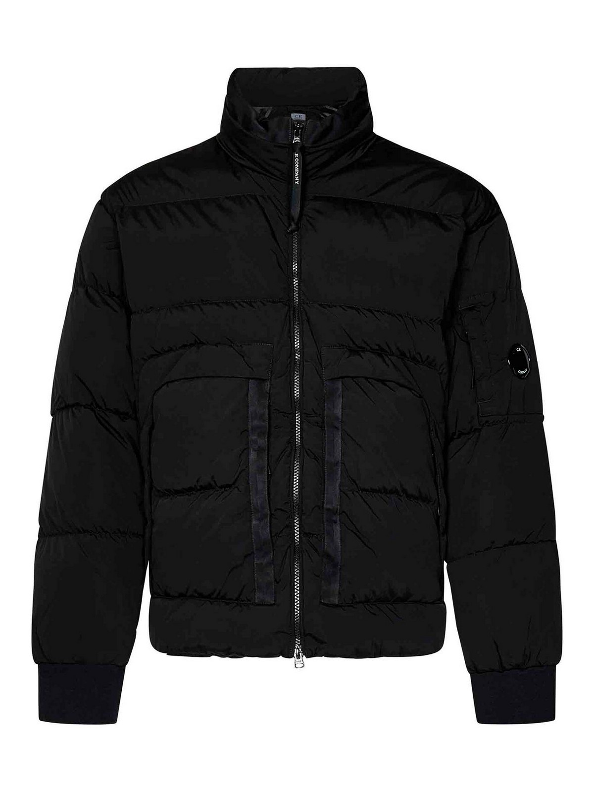 Quilted Black Nylon High-Neck Down Jacket Wit 17CMOW172A005864G999 (C.P. Company / ダウンジャケット・コート ) | C.P. Company (シーピーカンパニー)
