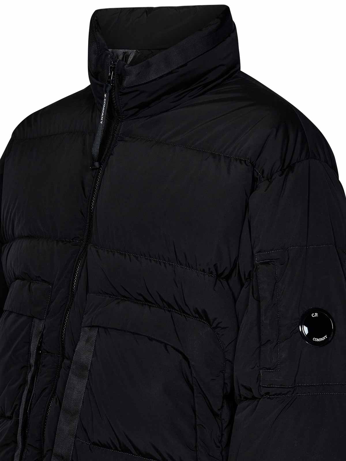 Quilted Black Nylon High-Neck Down Jacket Wit 17CMOW172A005864G999 (C.P. Company / ダウンジャケット・コート ) | C.P. Company (シーピーカンパニー)(2)